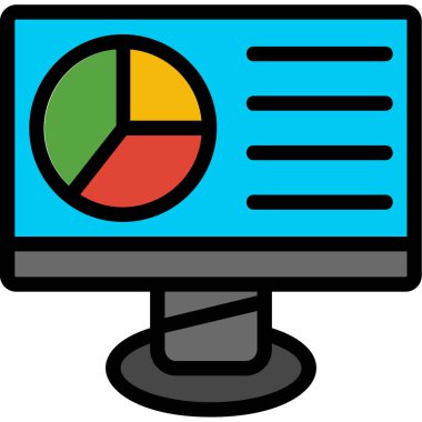 analitik iş pazarlama simgesi - taslak biçimi