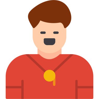 süper kahraman adam, vektör illüstrasyonu, simge