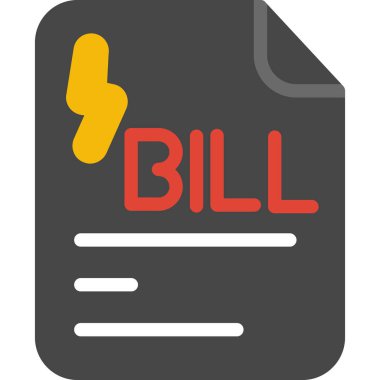 Faturanın vektör illüstrasyonu