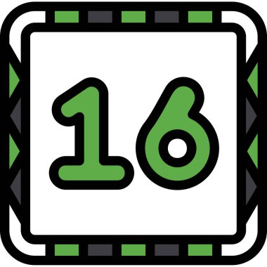 Takvim simgesi, basit vektör tasarımı