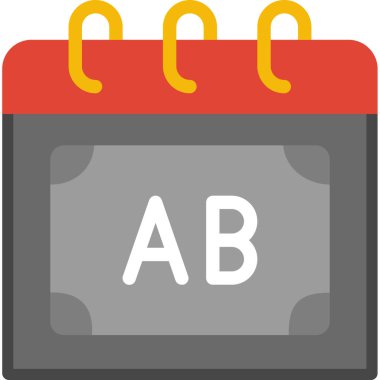 Takvim simgesi, vektör çizimi