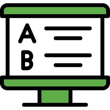 Bir b simgesinin vektör illüstrasyonu