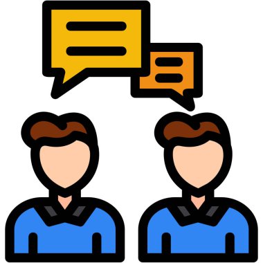 iş ekibi çalışma grubu simgesi - taslak biçimi