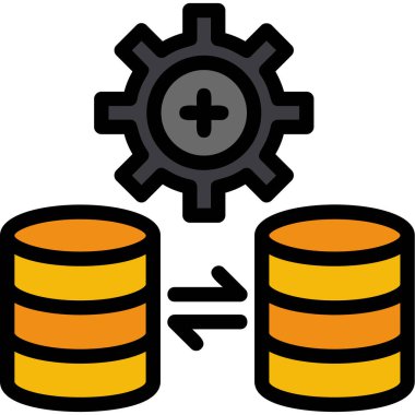 Veri analiz simgesi, vektör illüstrasyonu