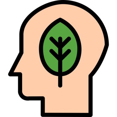 Bitki. Web simgesi basit illüstrasyon