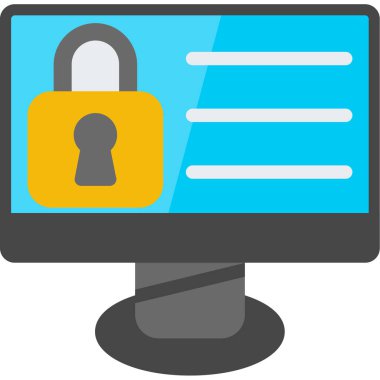 Bilgisayar güvenlik simgesini kilitle