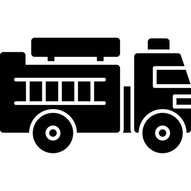 Araba ateş ikonu, basit bir stil. vektör illüstrasyonu