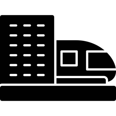 Otel simgesi vektör illüstrasyonu