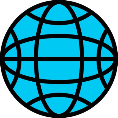 Küresel simge vektör illüstrasyonu