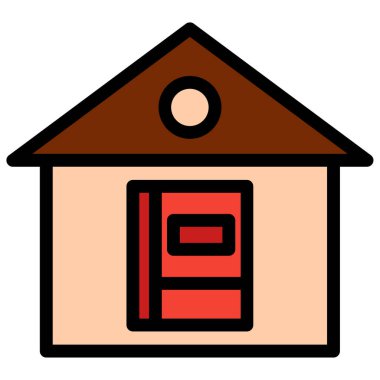 ev simgesi vektör illüstrasyonu