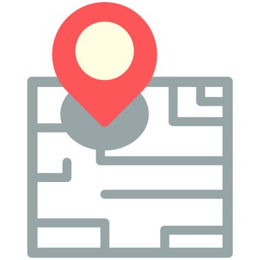 konum. Web simgesi vektör illüstrasyonu