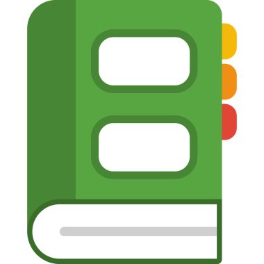 Kitap. Web simgesi basit illüstrasyon