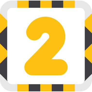 2 numaralı işaret simgesi