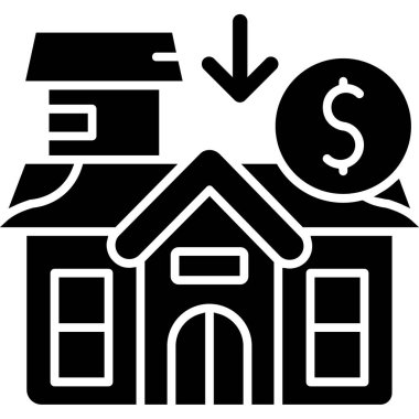 Ev kredisi vektör simgesi