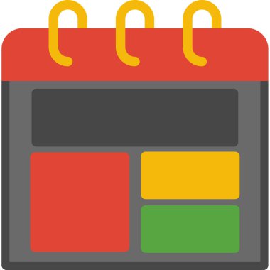 Takvim tarihi simgesi düz biçimli