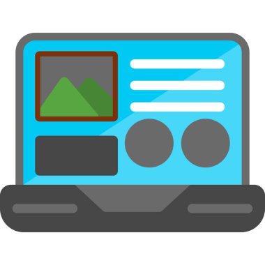 Web tasarım ikonu vektör illüstrasyonu