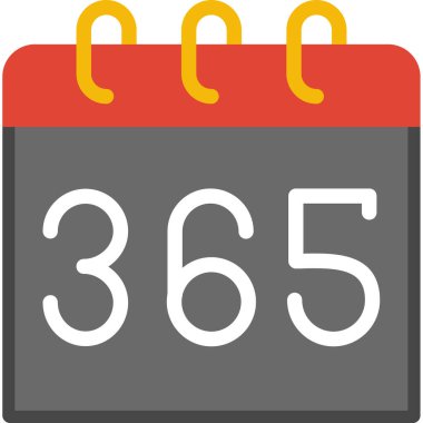 Takvim simgesi vektör illüstrasyonu