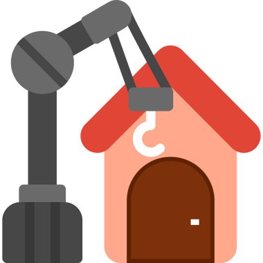 Ev. Web simgesi basit illüstrasyon