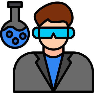 iş adamı gerçeklik simgesi vektör illüstrasyonu