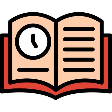 Saat. Web simgesi basit illüstrasyon