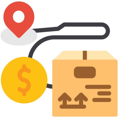 konum haritası pin simgesi düz biçimli