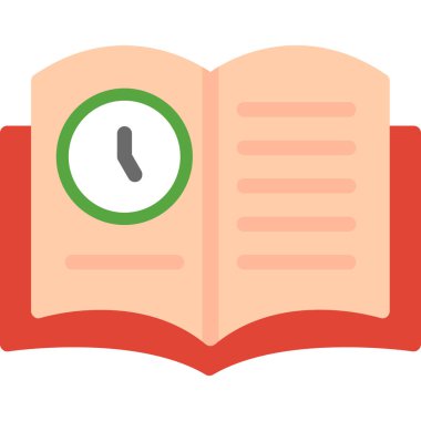 Alarm saat simgesi vektör illüstrasyonu