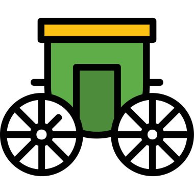 Vagon. Web simgesi basit tasarım