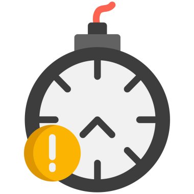 Alarm saat simgesi modayla izole edilmiş arkaplan