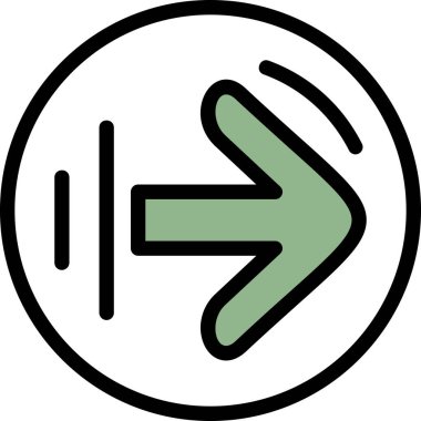 Ok. Web simgesi basit illüstrasyon