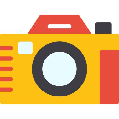 kamera simgesi vektör illüstrasyonu