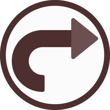 Ok. Web simgesi basit illüstrasyon