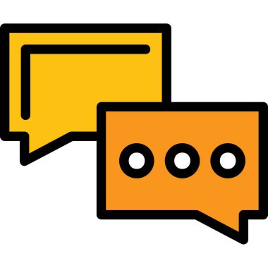 Sohbet simgesi vektör illüstrasyonu