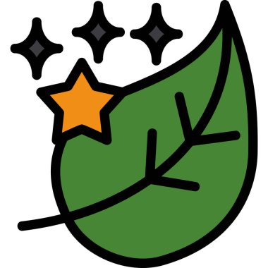 Yaprak. Web simgesi basit tasarım