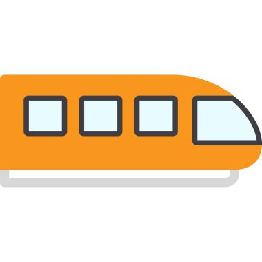 tren simgesi vektör illüstrasyonu