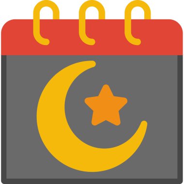 Ay. Web simgesi vektör illüstrasyonu