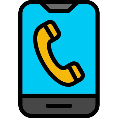 Telefon simgesi, vektör çizimi