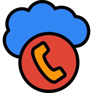 Telefonunuz var. Web simgesi basit illüstrasyon