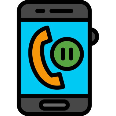 Akıllı telefon. Web simgesi basit illüstrasyon