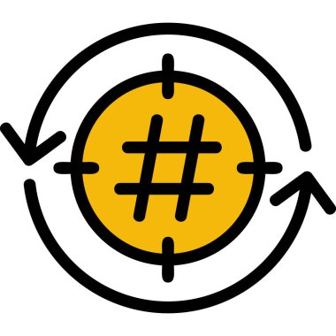 ağ paylaşım simgesi basit illüstrasyon