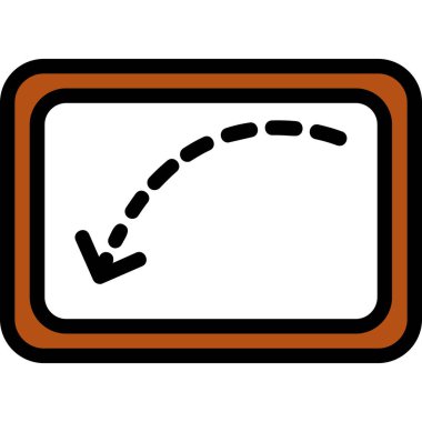 Sola ok. Web simgesi