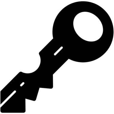 Anahtar. Web simgesi basit illüstrasyon