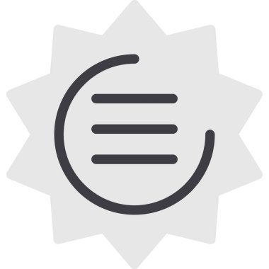 Güneş simgesi, vektör illüstrasyonu