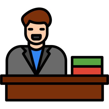 Çizgi film adamının vektör çizimi