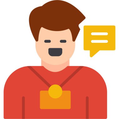 Konuş. Web simgesi basit tasarım