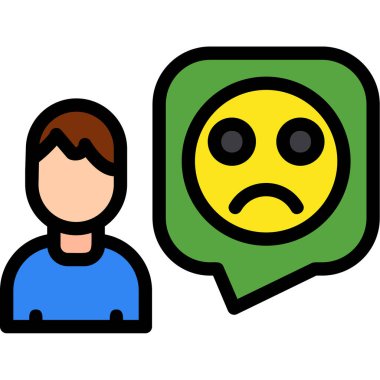 Üzgün, gülen suratlı, üzgün bir adam.