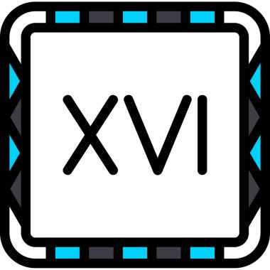 Dijital alfabenin simgesi. vektör illüstrasyonu