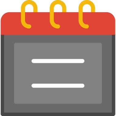 Takvim. Web simgesi basit illüstrasyon