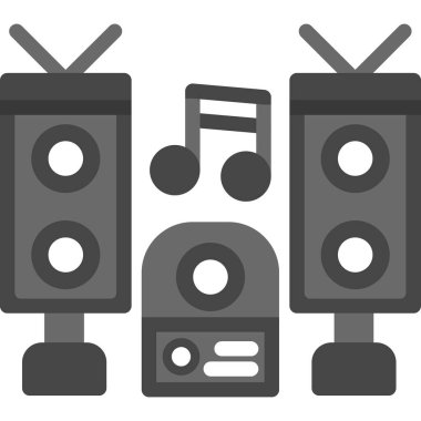 ses müzik eğlence simgesi