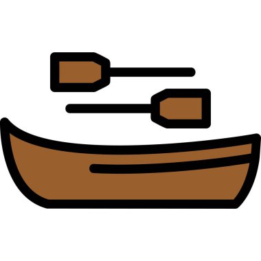 Tekne ikonu. Web için tekne vektör simgelerinin özet çizimi