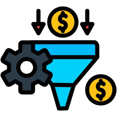 Para hunisi simgesi. Web için para vektör simgelerinin özet çizimi